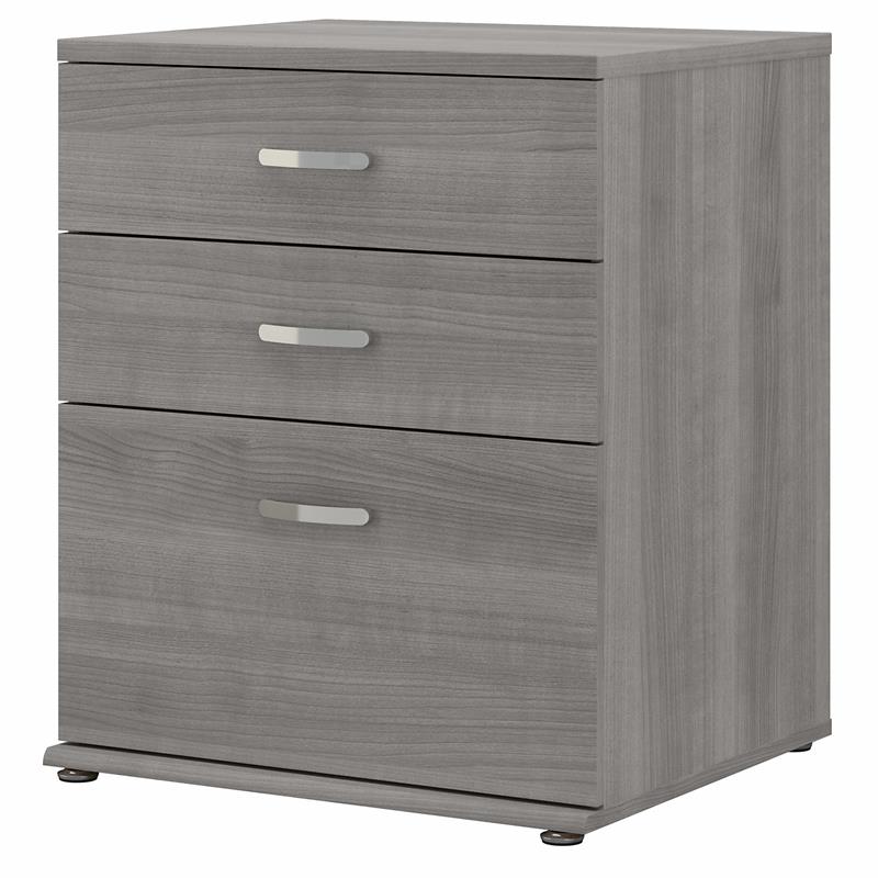 Pemberly Row Engineered Wood Laundry Room Cabinet with Drawers in Platinum Gray