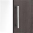 Pemberly Row Engineered Wood 72W L Desk with Hutch & File Cabinet in White/Gray