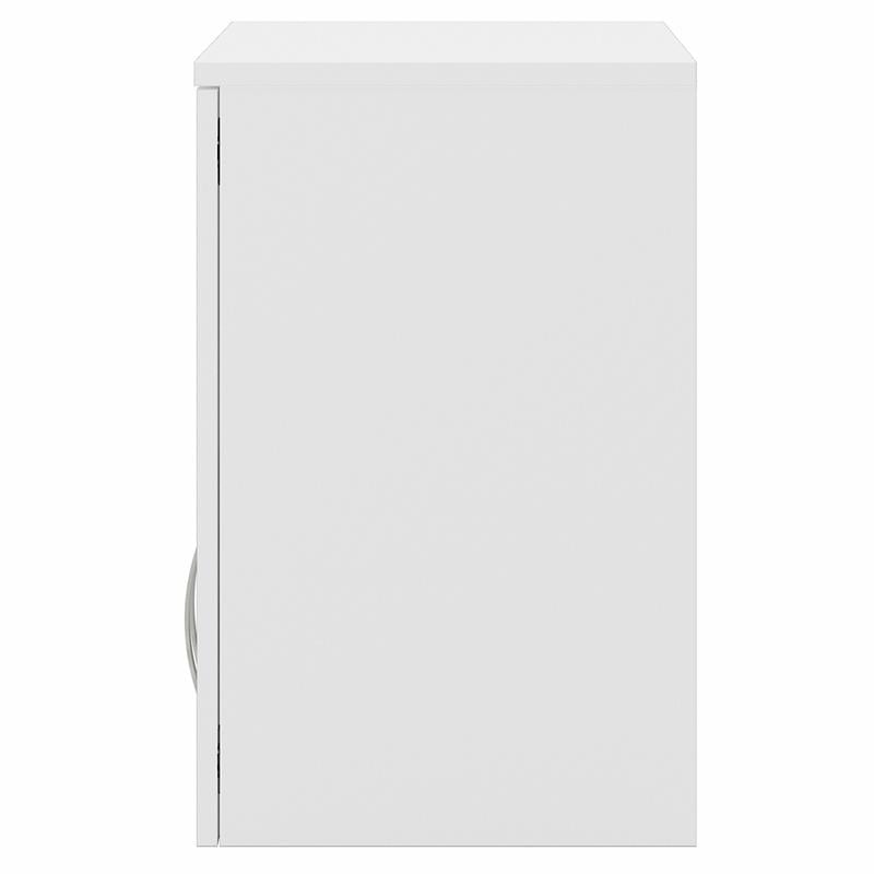 Pemberly Row Closet Wall Cabinet with Doors in White - Engineered Wood