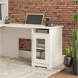 Pemberly Row Desk Return with Storage in White - Engineered Wood