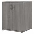 Pemberly Row Closet Organizer with Doors in Platinum Gray - Engineered Wood
