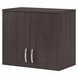 Pemberly Row Closet Wall Cabinet with Doors in Storm Gray - Engineered Wood