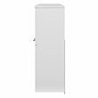 Pemberly Row 72W Desk Hutch in White and Storm Gray - Engineered Wood