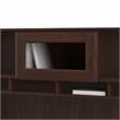 Pemberly Row Modern 60W Hutch in Modern Walnut - Engineered Wood