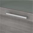Pemberly Row 60W Desk Hutch in Platinum Gray - Engineered Wood