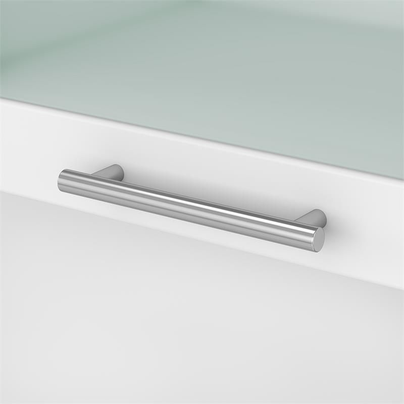 Pemberly Row Modern 72W Desk Hutch in White - Engineered Wood