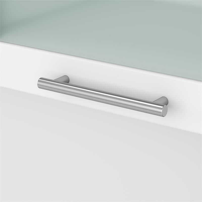 Pemberly Row Modern 60W Desk Hutch in White - Engineered Wood