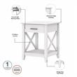 Pemberly Row Coffee Table with End Tables in Pure White Oak - Engineered Wood