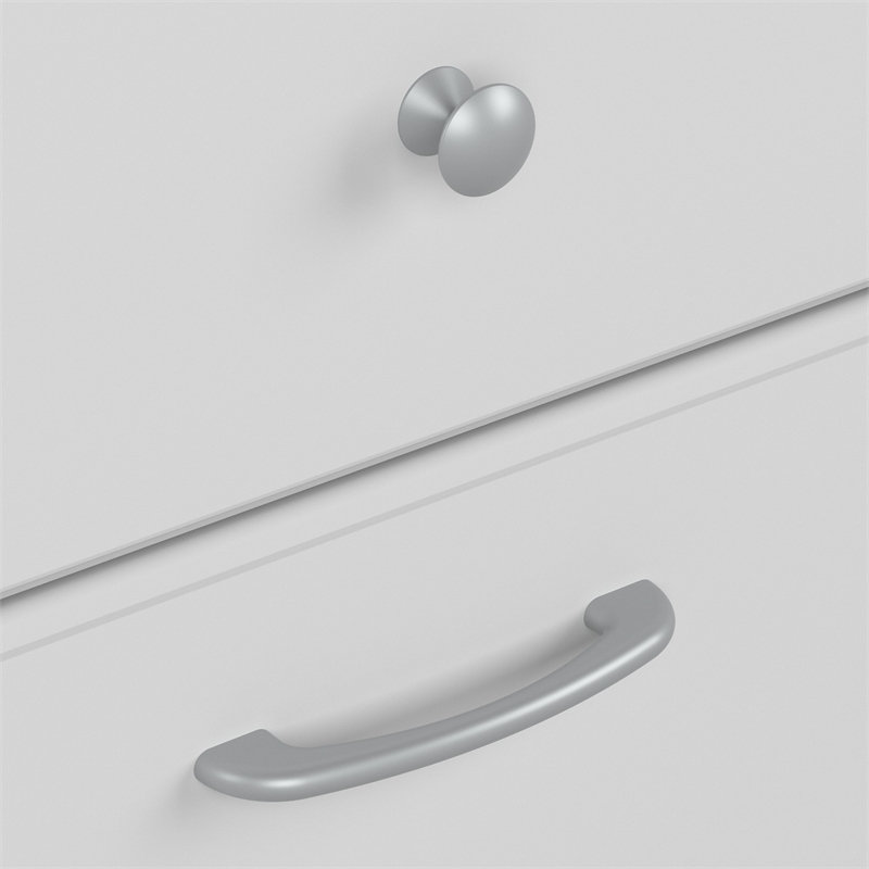 Pemberly Row 60W Computer Desk with Hutch in White - Engineered Wood