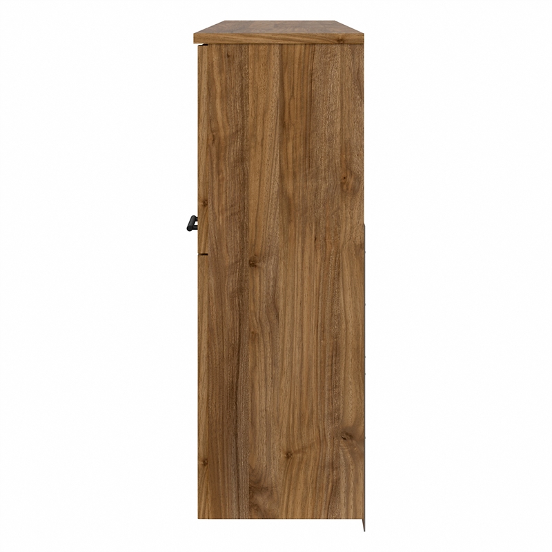 Pemberly Row 72W Desk Hutch in Fresh Walnut - Engineered Wood