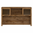 Pemberly Row 60W Desk Hutch in Fresh Walnut - Engineered Wood