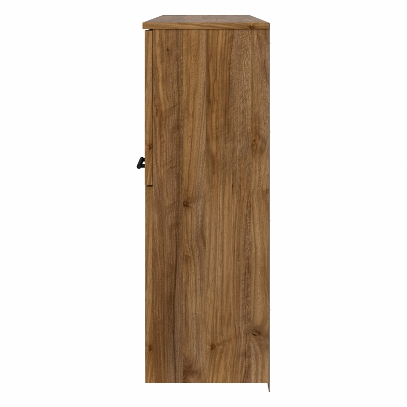 Pemberly Row 60W Desk Hutch in Fresh Walnut - Engineered Wood