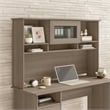 Pemberly Row Contemporary 60W Hutch in Ash Gray - Engineered Wood