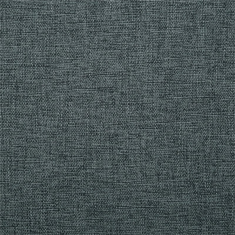 Pemberly Row Modern / Contemporary Ottoman in Gray Linen Fabric