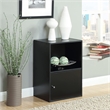 Pemberly Row Modern / Contemporary Bookcase in Cherry Wood Finish