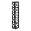 Pemberly Row Five-Tier Corner Bookcase in Espresso Wood Finish