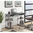 Pemberly Row No Tools Student Desk in Light Gray Wood Finish