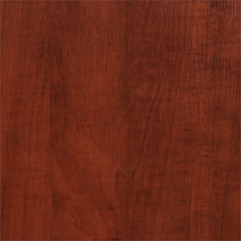 Pemberly Row Modern No-Tools Student Desk in Cherry Wood Finish