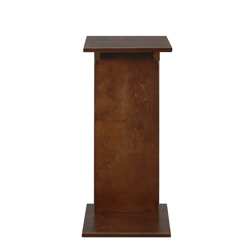 Pemberly Row Contemporary Magazine C End Table in Espresso Wood