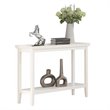 Pemberly Row Contemporary Console Table in White Wood Finish