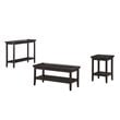 Pemberly Row Modern / Contemporary End Table in Black Wood Finish
