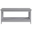 Pemberly Row Modern / Contemporary Coffee Table in Gray Wood Finish