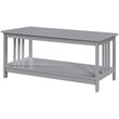 Pemberly Row Modern / Contemporary Coffee Table in Gray Wood Finish
