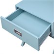 Pemberly Row Contemporary One-Drawer End Table in Mint Green Wood
