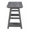 Pemberly Row Modern / Contemporary Trestle Desk in Gray Wood Finish