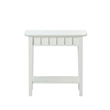 Pemberly Row Modern / Contemporary End Table in White Wood Finish