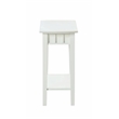 Pemberly Row Modern / Contemporary End Table in White Wood Finish
