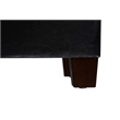 Pemberly Row Modern Storage Ottoman in Black Faux Leather Fabric