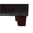 Pemberly Row Storage Ottoman in Espresso Faux Leather Fabric