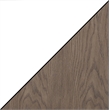 Pemberly Row End Table in White and Driftwood Brown Wood Finish