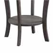 Pemberly Row Contemporary Round End Table in Gray Wood Finish