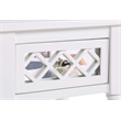 Pemberly Row Modern / Contemporary Deluxe Accent Table in White Wood