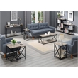 Pemberly Row Modern Three-Tier End Table in Driftwood Finish