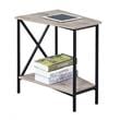 Pemberly Row Modern / Contemporary End Table in Driftwood Finish