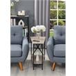 Pemberly Row Modern / Contemporary End Table in Driftwood Finish
