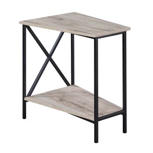 Pemberly Row Modern / Contemporary End Table in Driftwood Finish