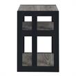 Pemberly Row Modern Three-Tier End Table in Gray Wood Finish