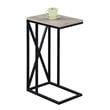 Pemberly Row Modern / Contemporary C End Table in Brown Wood Finish