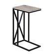 Pemberly Row Modern / Contemporary C End Table in Brown Wood Finish