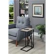 Pemberly Row Modern / Contemporary C End Table in Brown Wood Finish