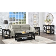 Pemberly Row Modern / Contemporary End Table in Black Wood Finish
