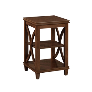 Pemberly Row Modern / Contemporary End Table in Espresso Wood Finish