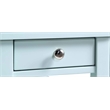 Pemberly Row Three Tier End Table With Drawer in Blue Wood Finish
