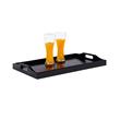 Pemberly Row Modern / Contemporary Serving Tray in Black Wood Finish