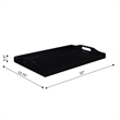 Pemberly Row Modern / Contemporary Serving Tray in Black Wood Finish