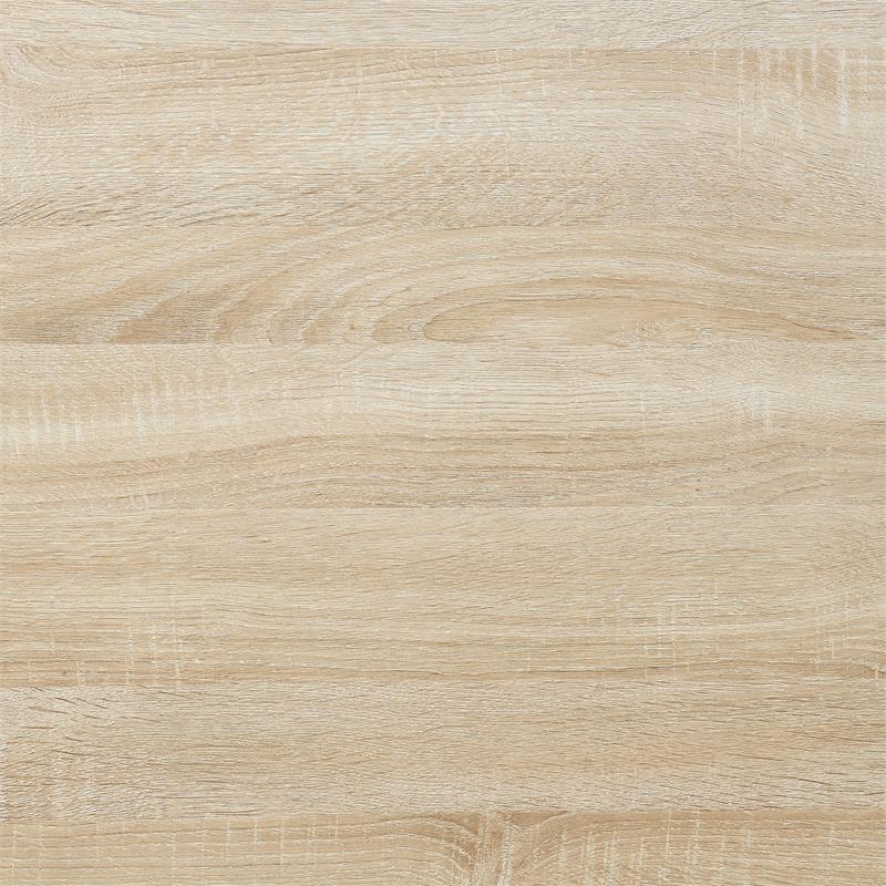 Pemberly Row Modern Double Trestle Desk in Natural Wood Finish